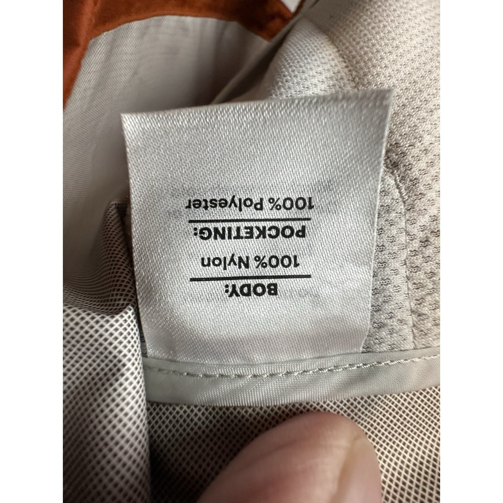 REI Co-op Rainier Rain Jacket Womens Small Orange Hydrowall 2.5 Layer Hooded - Picture 9 of 14